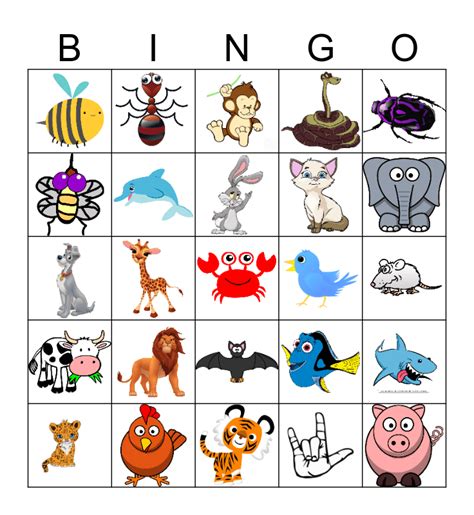 Animal Bingo Printable Web This Animal Bingo Game Is A Fun Bingo Game