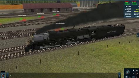 Trainz Up Big Boy 4014 And Up 3985 New Realistic Whistle Youtube