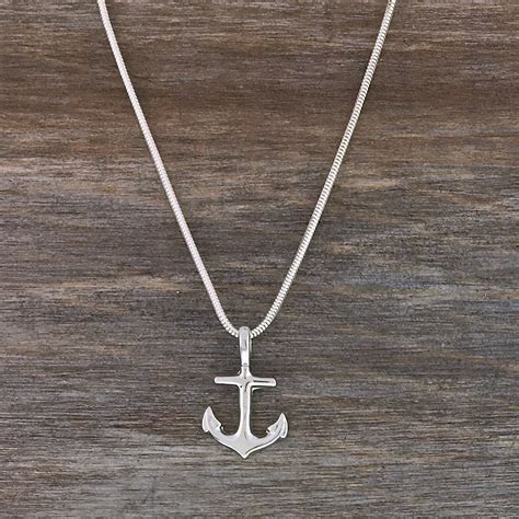 Sterling Silver Anchor Necklace Cape Cod Jewelers