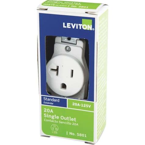 Ropesoapndope Leviton Commercial Grade Shallow Single Outlet
