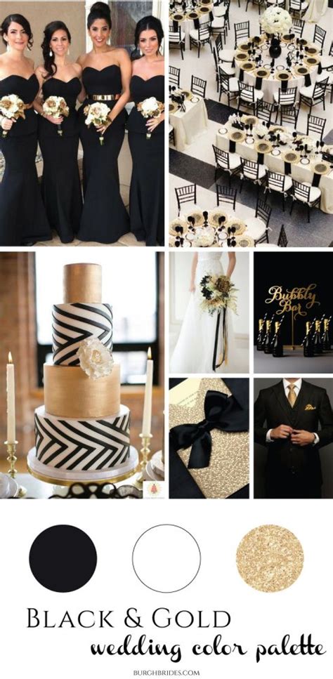 Black & Gold Wedding Inspiration - Burgh Brides