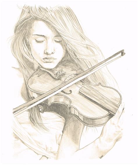 Girl With Violin By Kakatka On Deviantart