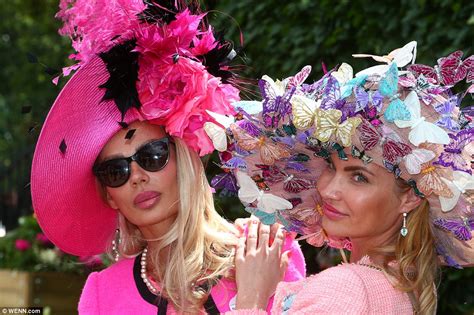 Royal Ascot Ladies Show Off Their Colourful Hats On Day 2 Of Meeting