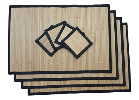 The Little Bamboos Bamboo Placemats Set Of Four With Coasters Launches