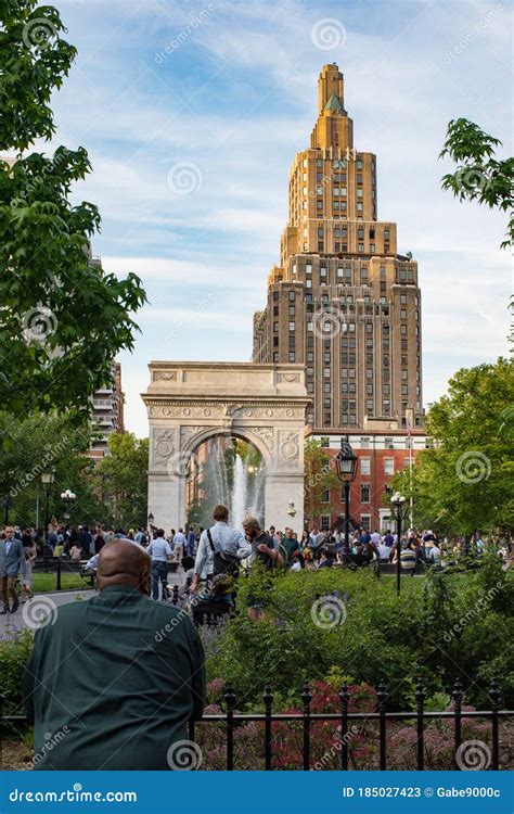 Washington Square Park In New York City Editorial Stock Photo Image
