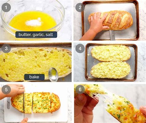 Quick Cheesy Garlic Bread Recipetin Eats