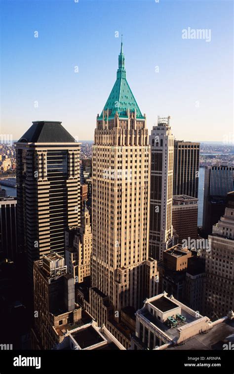 New York City Financial District The Buildings Wall Street 40 Wall