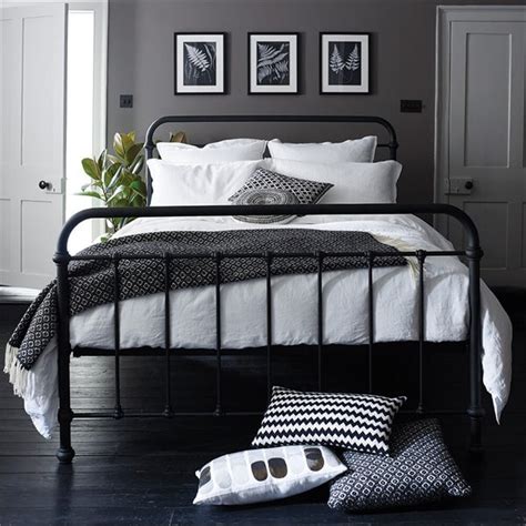 Measure the width of the structure of the wrought iron bed with a ribbon. Metal Beds For Sale | Wrought Iron Bed | Feather & Black ...