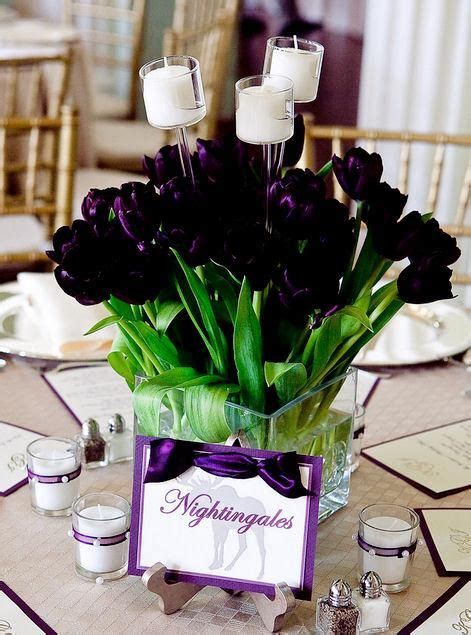 Unique Floral Expressions Purple Wedding Centerpieces Purple Wedding