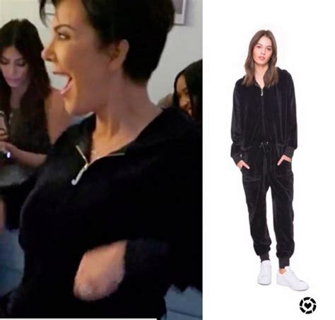 Kris Jenners Black Velvet Jumpsuit Black Velvet Jumpsuit Velvet