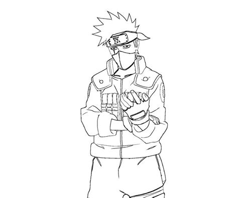 Kakashi Free Coloring Pages Sketch Coloring Page