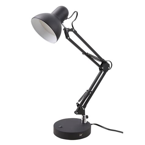 Mainstays Led Swing Arm Architect Desk Lamp With Usb Charging Port