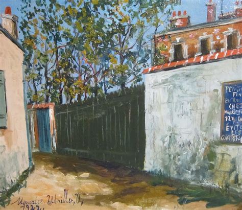 Rue Cortot à Montmartre 1922 Par Maurice Utrillo 1883 1955