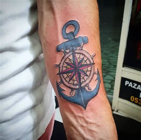 21 Adventurous Anchor Compass Tattoos With Meaning Tattoo Twist