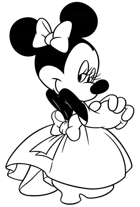 Desenhos Infantis Para Colorir Da Minnie Mouse C