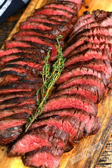 Grilled Hanger Steak Marinated In Homemade Steak Marinade And Grilled