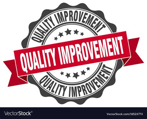 Quality Improvement Stamp Sign Seal Royalty Free Vector