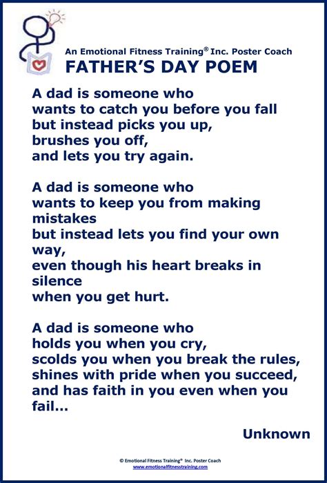 Free Printable Fathers Day Poems Said The Father To The Son