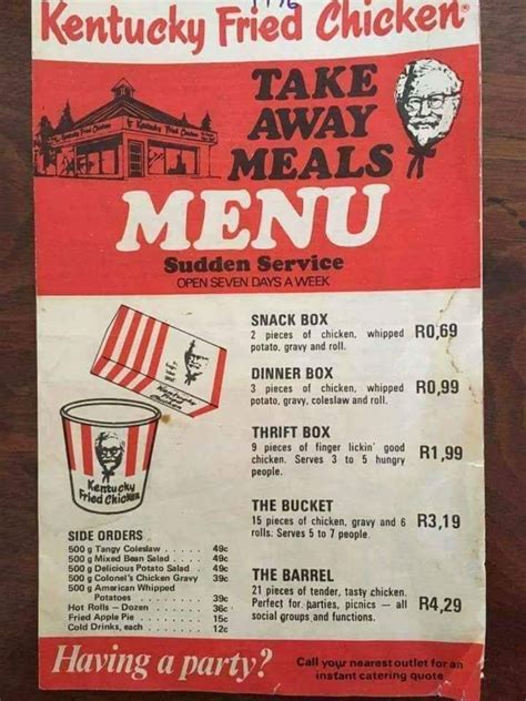 South Africa Specials Today Kfc Menu With Prices Hot Sex Picture