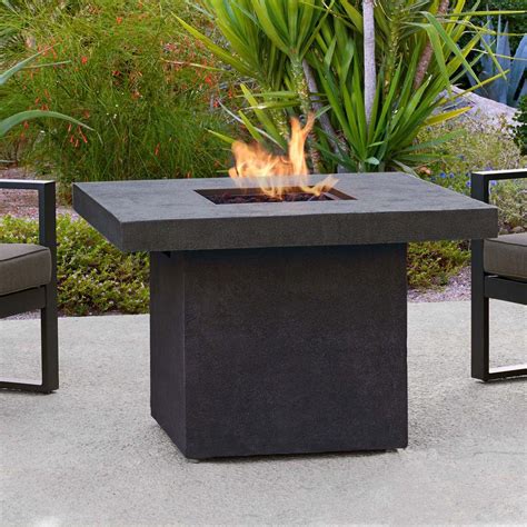 Enjoy a relaxing night around the the galleon square gas fire table. Real Flame Ventura 36 in. Fiber-Concret Square Propane Gas ...