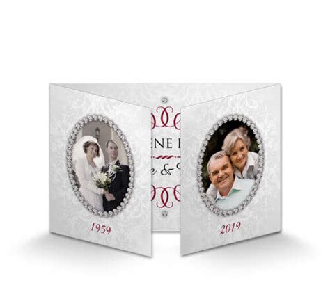 Wunderschönen Einladungskarten Diamantene Hochzeit Online Drucken Bei Dm