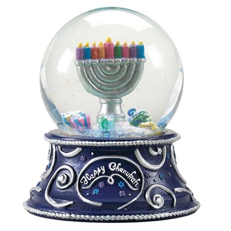Hanukkah Musical Water Globe