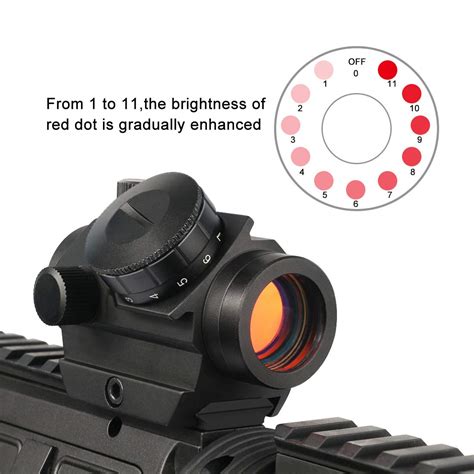 Rds 25 Red Dot Sight 4 Moa Micro Gun Sight Rifle Scope With 1 Inch