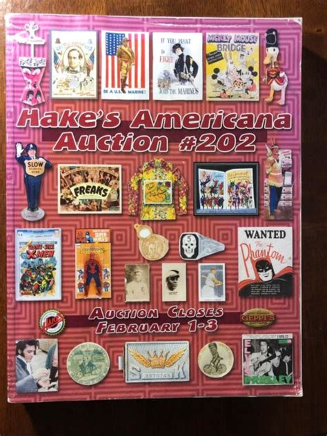 Hakes Americana Auction Catalog 202 Autographs Toys Comics Pop