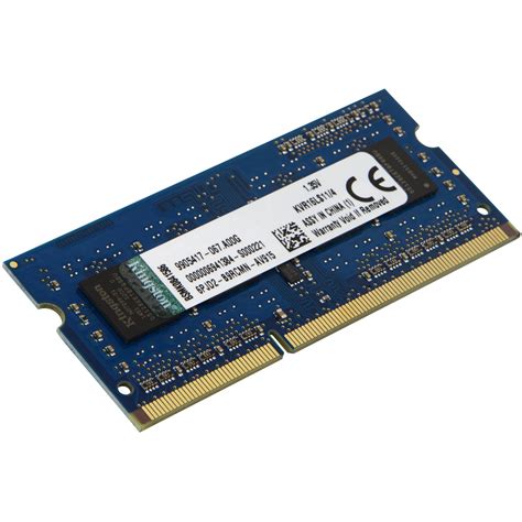 But you should consider 8gb when buying your mac, just because you can't upgrade it at all later on. Kingston 4GB ValueRAM DDR3L 1600 MHz SO-DIMM Memory ...