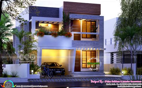 4 Bhk Contemporary Residence Architecture Kerala Home Design And