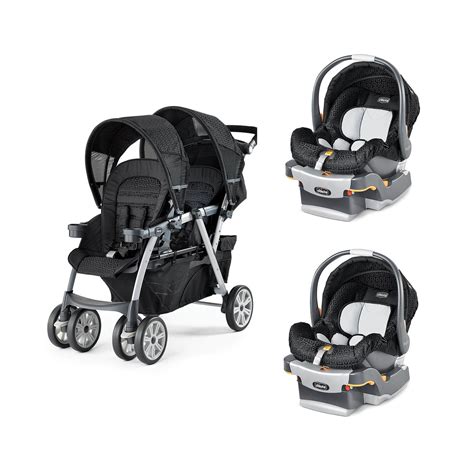 Chicco Cortina Together Travel System Double Stroller Keyfit Infant