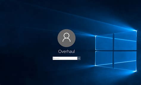 Pcoverhaul Windows10 Local Login Screen Pc Overhaul