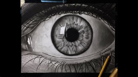 How To Draw Realistic Eye Short Timelapse Youtube