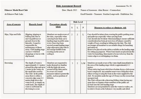 Free Risk Assessment Form Samples In Pdf Excel Ms Word Rezfoods