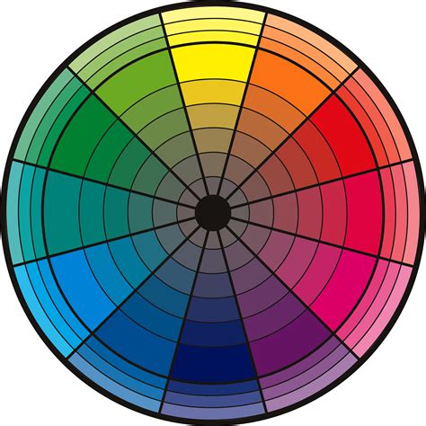 Color Wheel 12 Color Cmyrgb Color Wheel