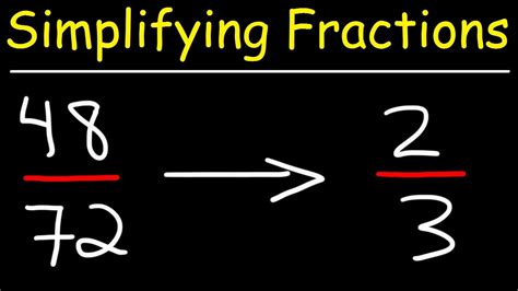 You can do it in two easy steps. Simplifying Fractions - YouTube