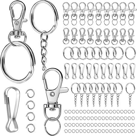 Amazon LEOBRO Lobster Claw Clasps And Key Rings 145PCS Key Chain