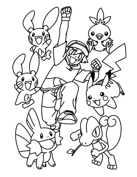 Happy Pokemon Coloring Pages For Kids Pokemon Characters Printables