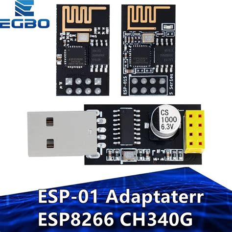 Esp01 Programmer Adapter Uart Gpio0 Esp 01 Adaptaterr Esp8266 Ch340g