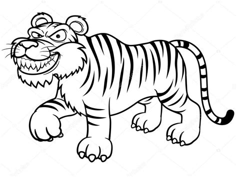 Desenho De Tigre Bonito Para Colorir Tudodesenhos Images