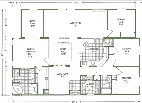 Bedroom triple wide floor plans via. Mobile Home Floor Plans and Pictures | Mobile Homes Ideas