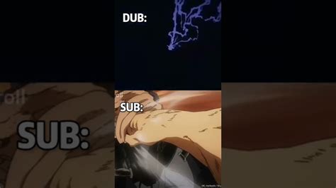 sub vs dub anime moments part 1 which one was better🤔 youtube
