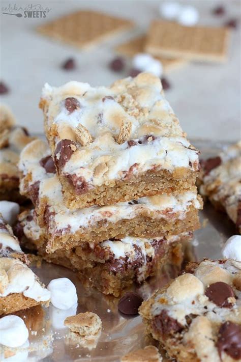 A Soft Graham Cracker Cookie Crust Topped With Toasted Marshmallows And