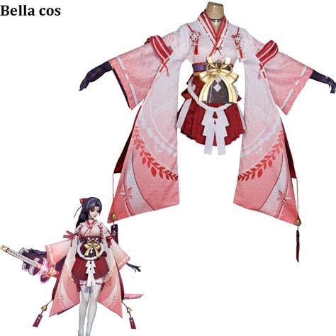 Custom Size Onmyoji Demon Knife Girl Yoto Hime Youtouhime Cosplay Costume Kimono Dress Wafuku