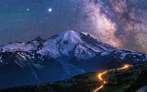 1680x1050 Milky Way Over Mountains 4k Wallpaper1680x1050 Resolution Hd