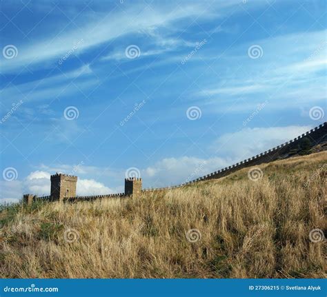 Ancient Fort Wall Stock Image Image Of Sunlight Outdoors 27306215