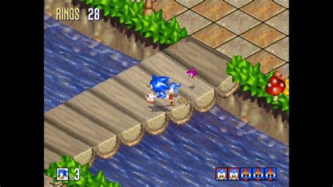 Sonic 3d Blast Sega Saturn Green Grove Zone Act 1 1080 Hd Youtube