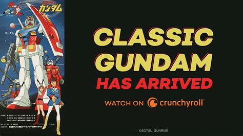 Maybe you would like to learn more about one of these? Mobile Suit Gundam Premieres Today on Crunchyroll