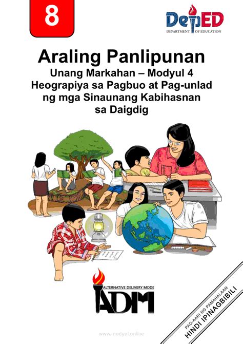 Araling Panlipunan Modyul Heograpiya Sa Pagbuo At Pag Unlad Ng Mga Sinaunang Kabihasnan Sa