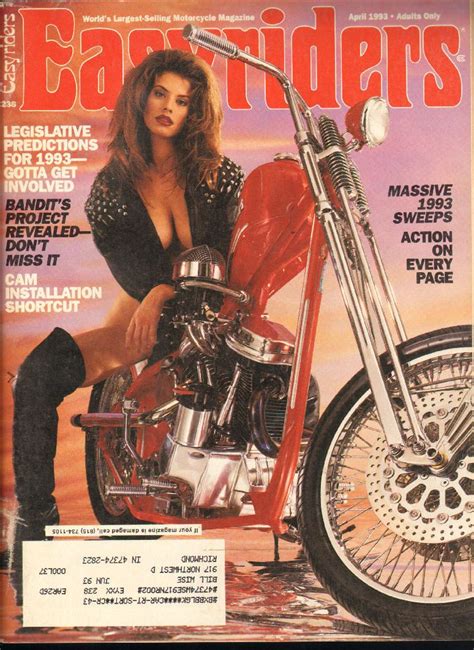 1993 April Easyriders Motorcycle Magazine Back Issue Motorcycle Magazine 80s Girls